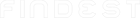 findest logo white
