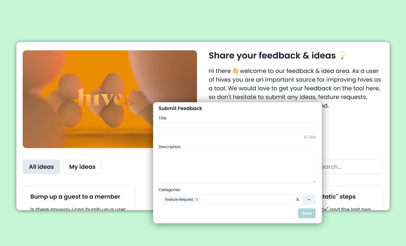 submit product feedback